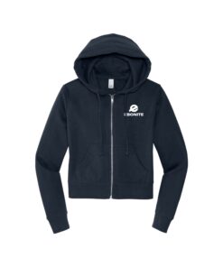 Ebonite Women's Crop Zip Up CoolWick Bowling Hoodie