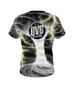 Alternative view of DV8 Electrical Tornado White CoolWick Bowling Jersey