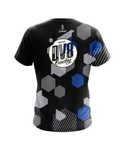 Alternative view of DV8 Geometric Monochrome CoolWick Bowling Jersey