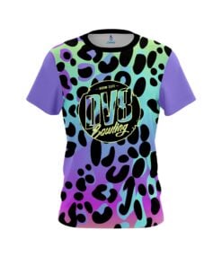 DV8 Neon Frank Leopard CoolWick Bowling Jersey