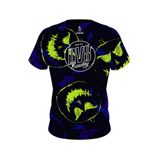DV8 Sketchy Jack O' Lantern CoolWick Bowling Jersey - Image 2