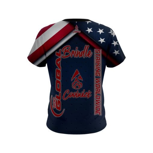 900 Global Ben Brindle Faded Eagle CoolWick Bowling Jersey - Image 2