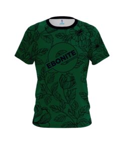 Ebonite Jade Flower Tattoo CoolWick Bowling Jersey