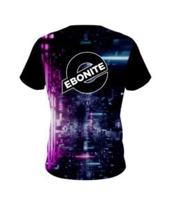 Alternative view of Ebonite Futuristic Neon Waves CoolWick Bowling Jersey
