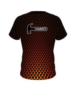 Alternative view of Hammer Fire Mesh CoolWick Bowling Jersey