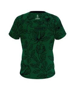 Alternative view of Hammer Jade Flower Tattoo CoolWick Bowling Jersey