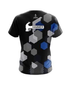 Alternative view of Hammer Geometric Monochrome CoolWick Bowling Jersey
