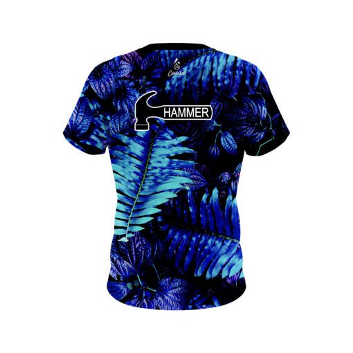 Hammer Neon Palm Leaves CoolWick Bowling Jersey - Image 2