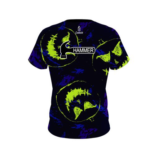 Hammer Sketchy Jack O' Lantern CoolWick Bowling Jersey - Image 2