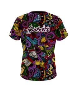 Alternative view of Madison Beck Casino All Over CoolWick Bowling Jersey