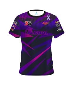 900 Global Ben Brindle Magenta CoolWick Bowling Jersey