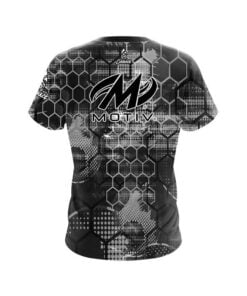 Alternative view of Motiv Blackout Honeycomb CoolWick Bowling Jersey