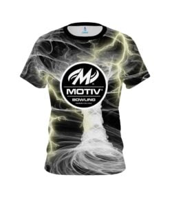Motiv Electrical Tornado White CoolWick Bowling Jersey