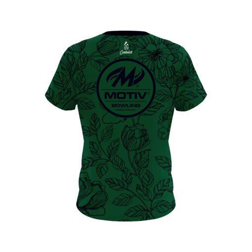 Motiv Jade Flower Tattoo CoolWick Bowling Jersey - Image 2