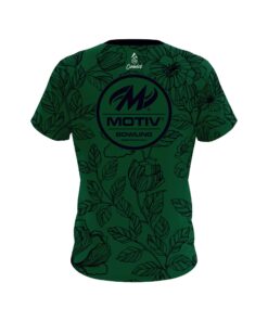 Alternative view of Motiv Jade Flower Tattoo CoolWick Bowling Jersey
