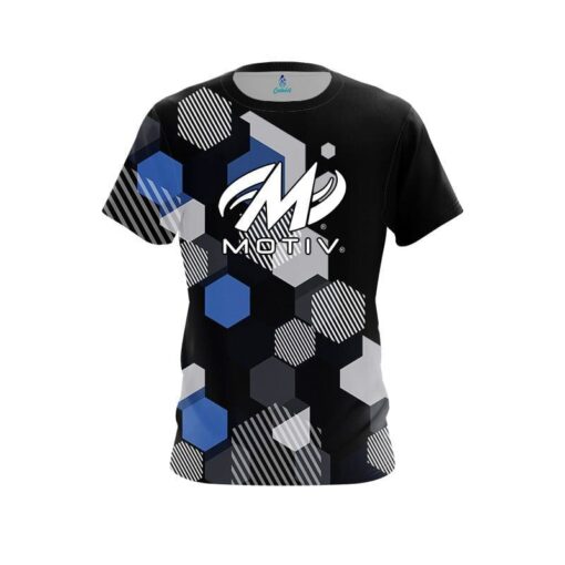 Motiv Geometric Monochrome CoolWick Bowling Jersey