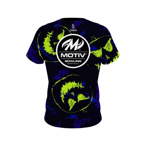 Motiv Sketchy Jack O' Lantern CoolWick Bowling Jersey - Image 2