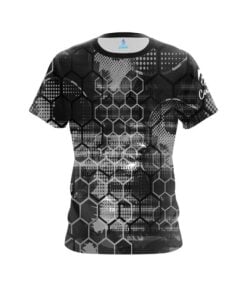 Plain Blackout Honeycomb CoolWick Bowling Jersey