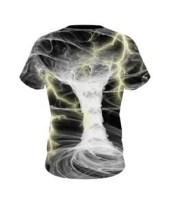 Alternative view of Plain Electrical Tornado White CoolWick Bowling Jersey