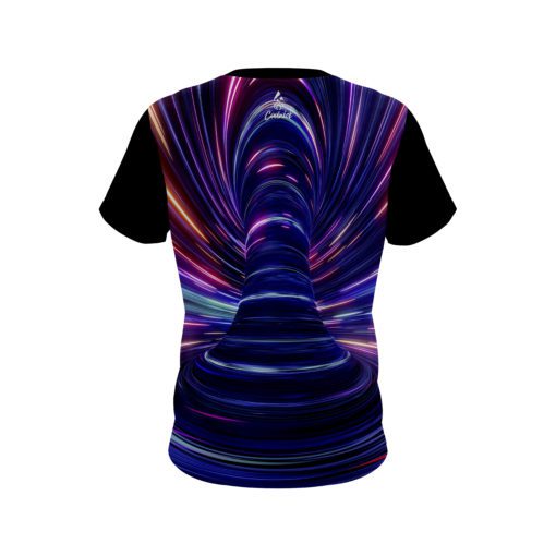 Plain Neon Tornado CoolWick Bowling Jersey - Image 2