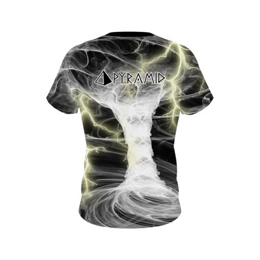 Pyramid Electrical Tornado White CoolWick Bowling Jersey - Image 2