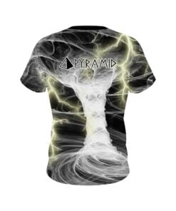 Alternative view of Pyramid Electrical Tornado White CoolWick Bowling Jersey