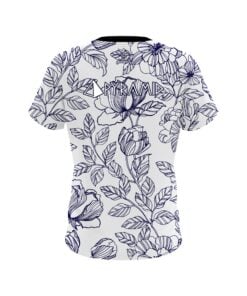 Alternative view of Pyramid Navy Flower Tattoo CoolWick Bowling Jersey