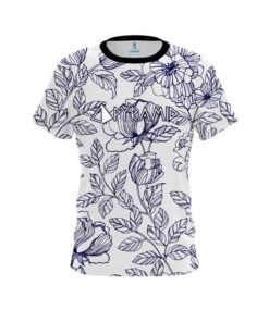 Pyramid Navy Flower Tattoo CoolWick Bowling Jersey