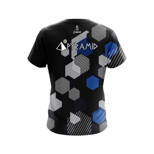 Pyramid Geometric Monochrome CoolWick Bowling Jersey - Image 2