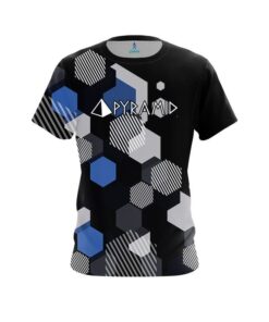 Pyramid Geometric Monochrome CoolWick Bowling Jersey