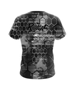 Alternative view of Radical Blackout Honeycomb CoolWick Bowling Jersey