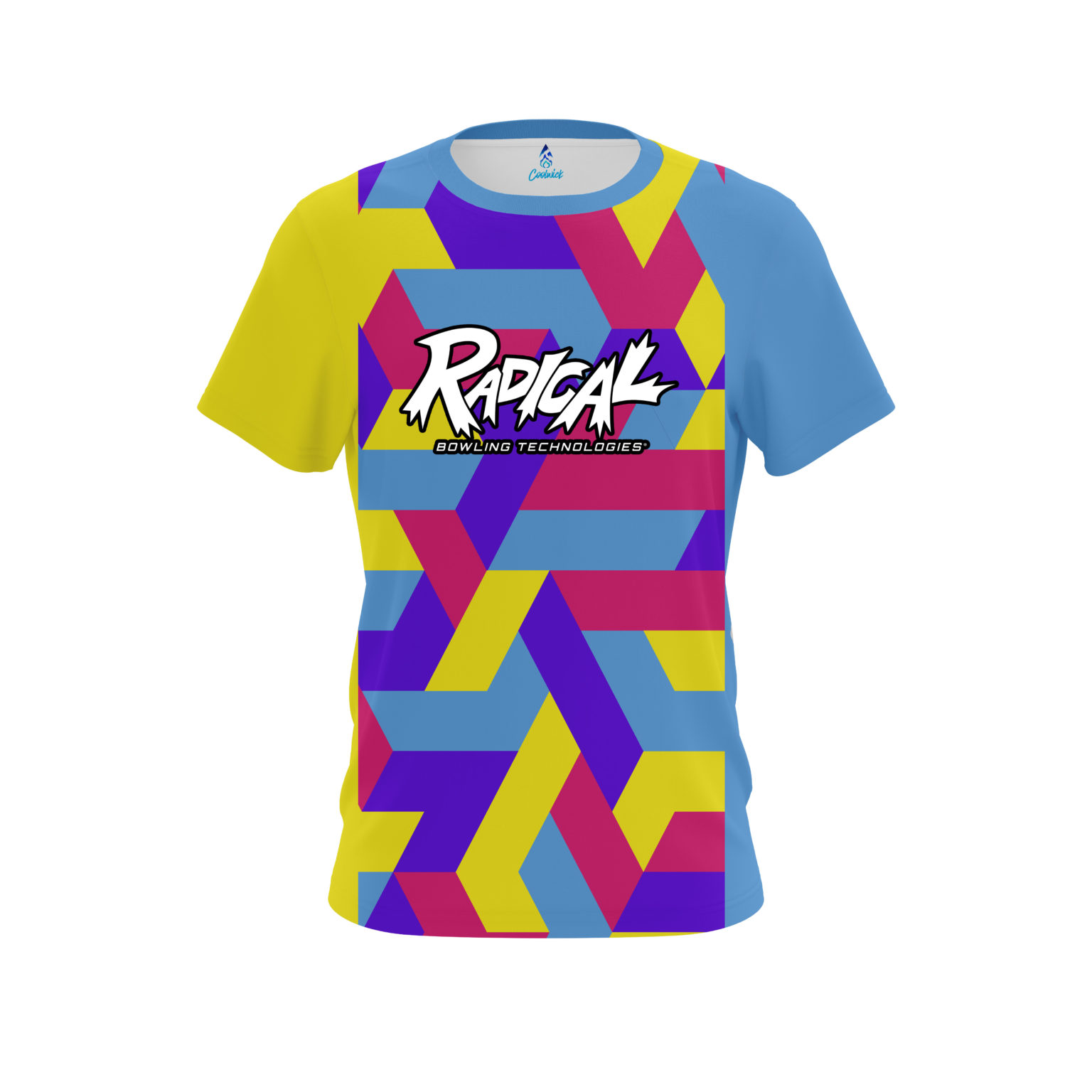 Radical Color Block 2022 CoolWick Bowling Jersey - CoolWick Bowling Apparel