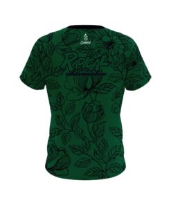 Alternative view of Radical Jade Flower Tattoo CoolWick Bowling Jersey