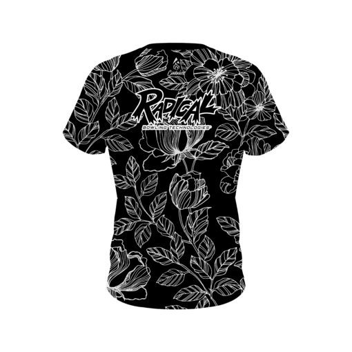 Radical Inverted Flower Tattoo CoolWick Bowling Jersey - Image 2