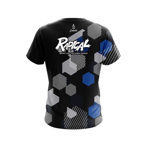 Radical Geometric Monochrome CoolWick Bowling Jersey - Image 2