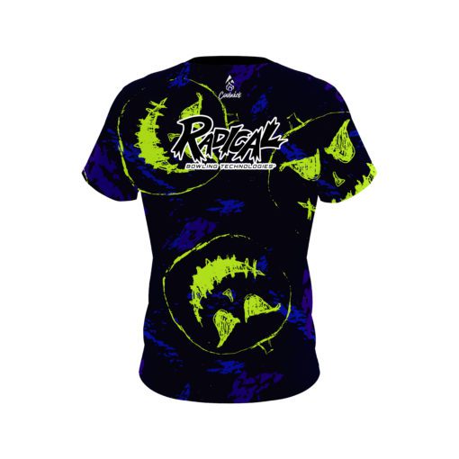 Radical Sketchy Jack O' Lantern CoolWick Bowling Jersey - Image 2