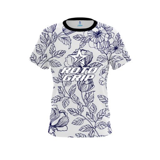 Roto Grip Navy Flower Tattoo CoolWick Bowling Jersey