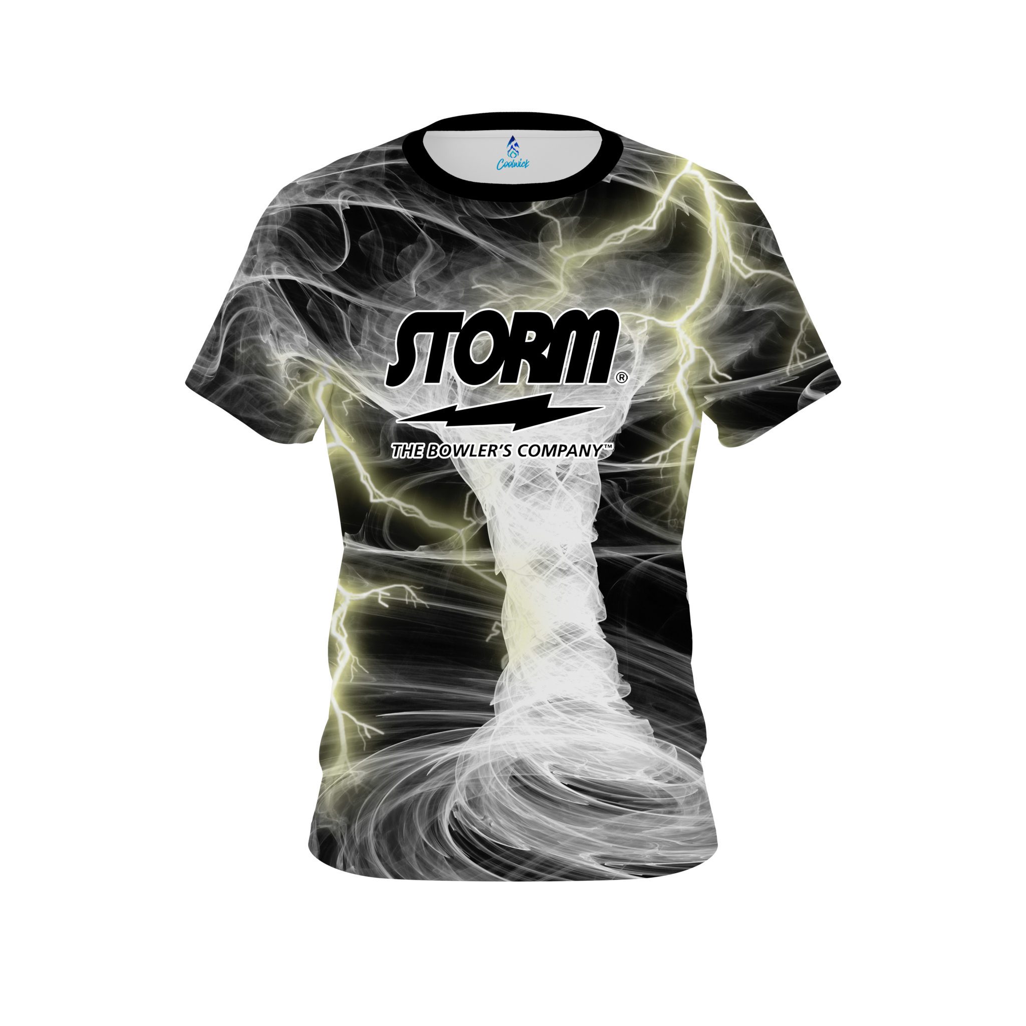 Storm Electrical Tornado White CoolWick Bowling Jersey