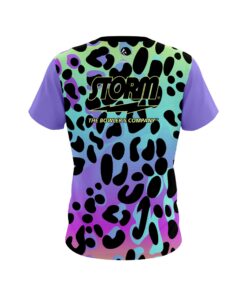Alternative view of Storm Neon Frank Leopard CoolWick Bowling Jersey