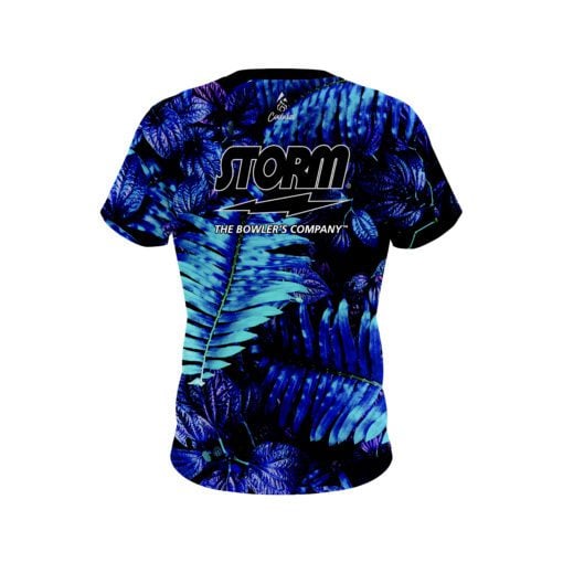 Storm Neon Palm Leaves CoolWick Bowling Jersey - Image 2