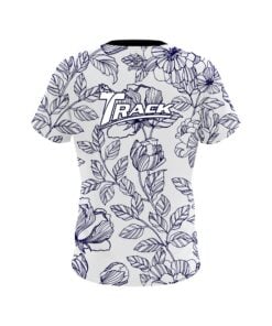 Alternative view of Track Navy Flower Tattoo CoolWick Bowling Jersey