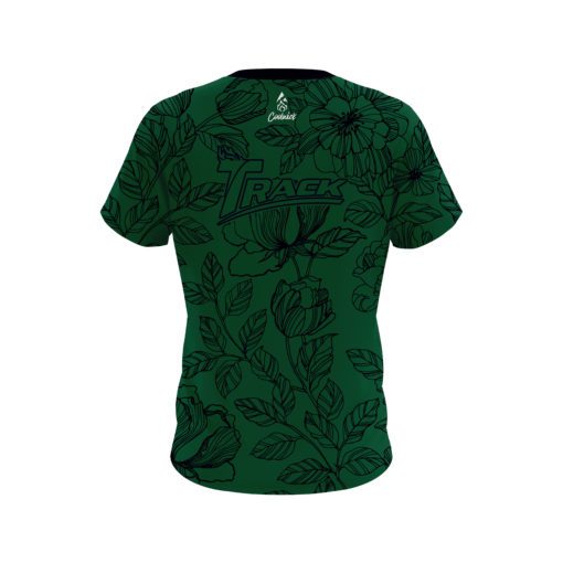 Track Jade Flower Tattoo CoolWick Bowling Jersey - Image 2