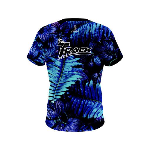 Track Neon Palm Leaves CoolWick Bowling Jersey - Image 2