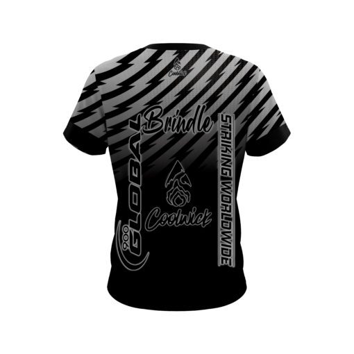 900 Global Ben Brindle Zig Zag Grey CoolWick Bowling Jersey - Image 2