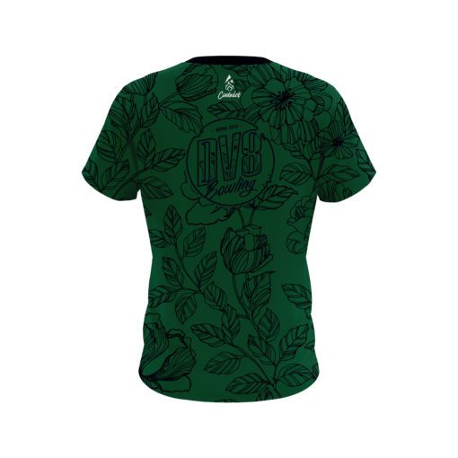 DV8 Jade Flower Tattoo CoolWick Bowling Jersey - Image 2