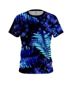 Plain Neon Palm Leaves CoolWick Bowling Jersey