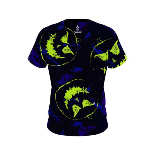 Plain Sketchy Jack O' Lantern CoolWick Bowling Jersey - Image 2