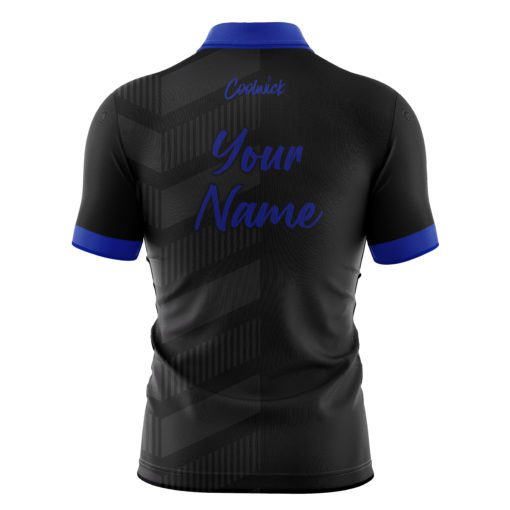 CoolWick Elite Blue Treads Sash Zip Jersey - Image 2