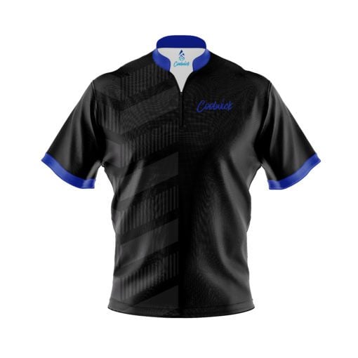 CoolWick Elite Blue Treads Sash Zip Jersey