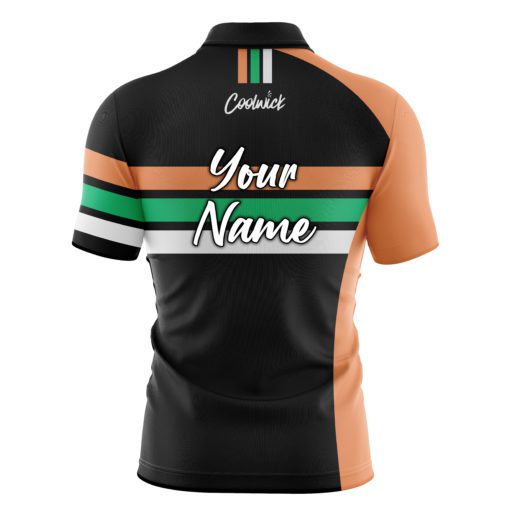 CoolWick Elite Expo Orange Sash Zip Jersey - Image 2